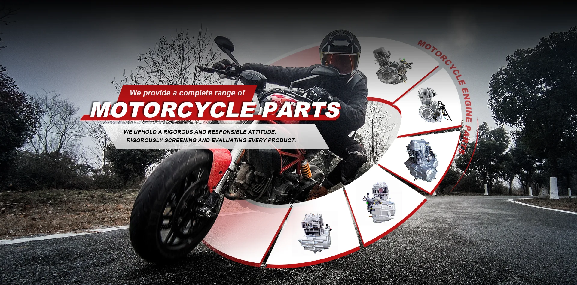 Kalitate handiko moto motorren piezak